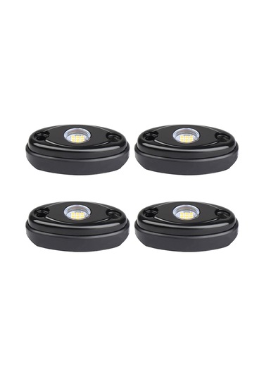 Shineyee 4'lü Araba Motor Süpürge Yacht Atv Led Feneri Ip67 Su Geçirmez Sarı Renkli Alüminyum Kasa 9w 10-14v Sarı