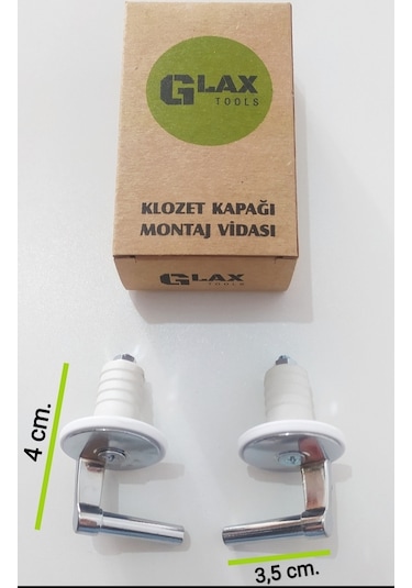 Klozet Kapağı Vidası / Klozet Kapak Vidası - Metal Üstten Sıkmalı