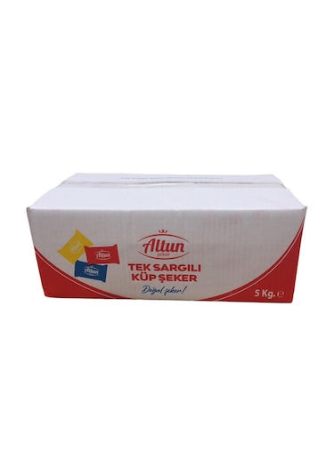 Altun Şeker Tek Sargılı Küp Şeker 5 KG
