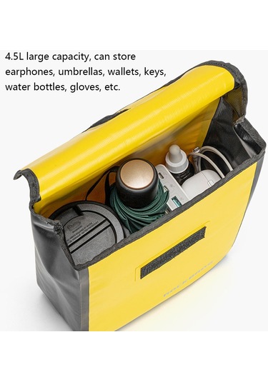 Rockbros-su Geçirmez Bisiklet Gidon Çantası Bisiklet Y24681b Siyah