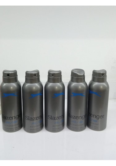 Slazenger Active Sport Mavi Erkek Sprey Deodorant 5 x 150 ML