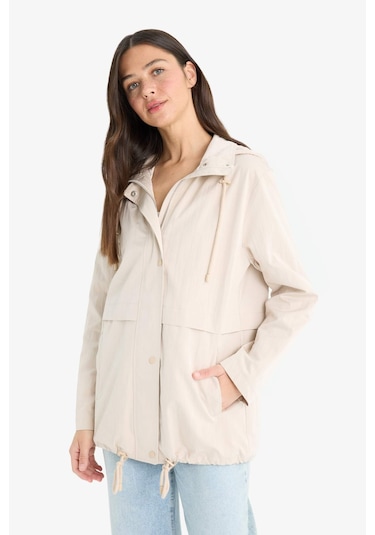 Defacto Su Geçirmez Regular Fit Kapüşonlu Fermuarlı Yağmurluk E8605ax25aubg501 Bej Defacto Su Geçirmez Regular Fit Kapüşonlu Fermuarlı Yağmurluk E8605ax25aubg501 Bej