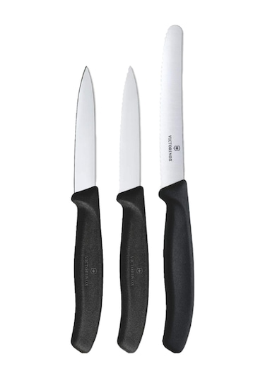 Victorinox VT 6.7113.3 Meyve Sebze Soyma Bıçak Seti Siyah