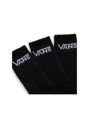 Vans Wm Classic Crew Wmns 6.5-10 3pk Vn0a49zfblk1 - Black Siyah