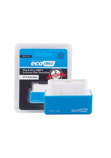 Honmex Dizel Araçlar İçin Ecoobd2 Chip Tuning Kutusu - 15% Yakıt Tasarrufu - Ecu Ayarlamalı - Plug & Drive - Mavi Renk