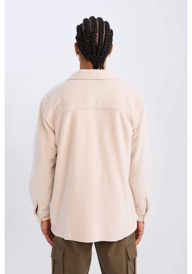 DeFacto Relax Fit Polar Uzun Kollu Gömlek A4782AX24WNBG721 Bej