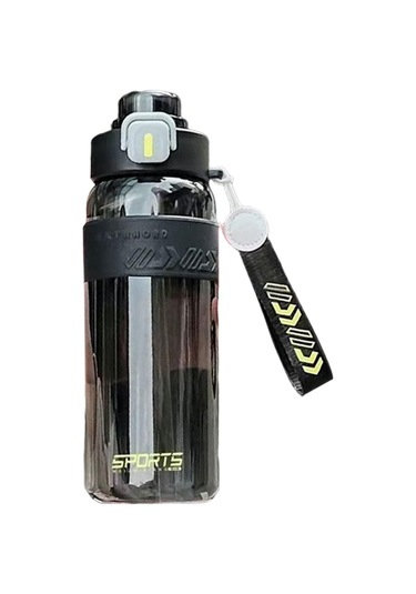 Suntek Spor Şişesi 27oz Kolay Temizlenebilir Pipetli Siyah