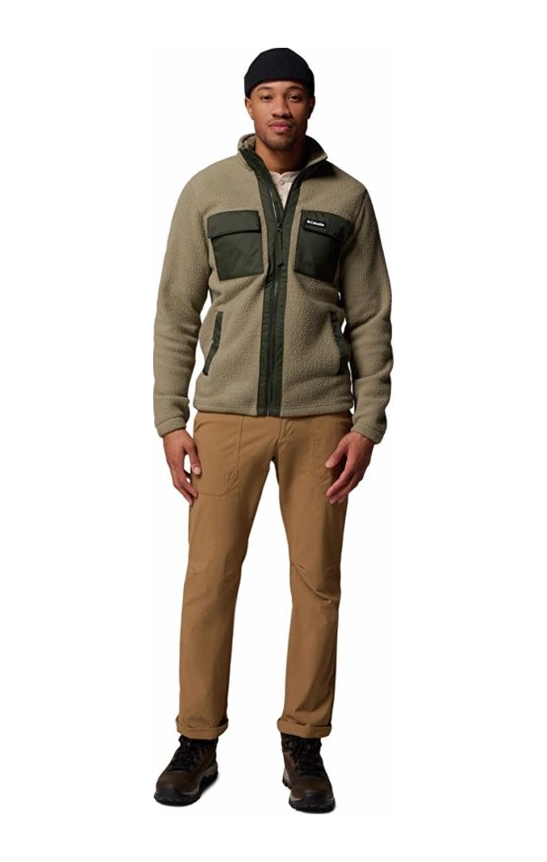 Columbia Juniper Peak Full Zip Fleece Yeşil Erkek Outdoor Polar Xe6508 Yeşil