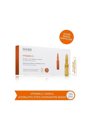Babe Vitamin C+ Aydınlatıcı Etkili Konsantre Bakım Ampul Serum 10 x 2 ML