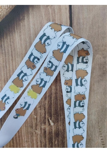 Kafadar Ayılar Geniş Kart Askısı Yaka Kartı Boyun Askı İpi Telefon Askısı Yatay Dikey Kart Koruyucu