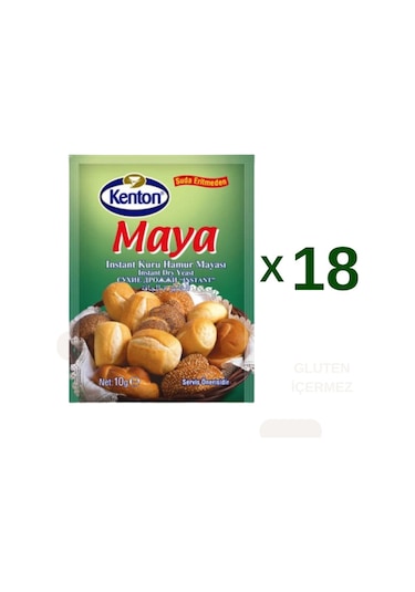 İnstant Kuru Hamur Maya Gluten İçermez 18x10 G