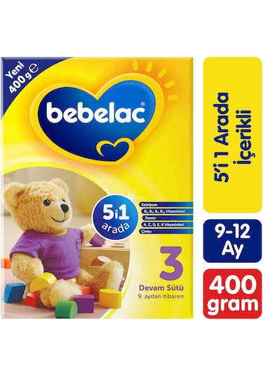 Bebelac 3 Devam Sütü 9-12 Ay 400 G