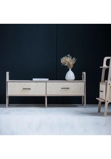 Woodesk Cadre, Ahşap, Dolap Ve Konsol, 140x60, Natural Renk