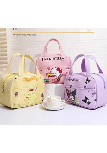 Pazly Öğrenciler İçin Pratik Öğütle Yemek Çantası Mor Renk Mor