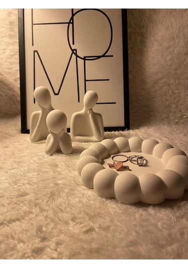 Aile Obje Biblo & Bubble Organizer Takı Tabağı