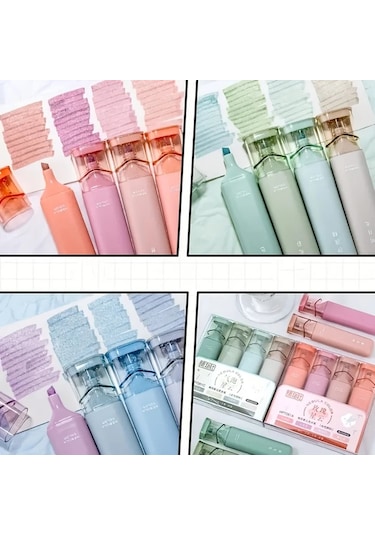 Fochsia 4'lü Yeşil Işıltılı Jel Kalem - Hızlı Kurur, Leke Yapmaz - Not Ve Günlük İçin Yeşil