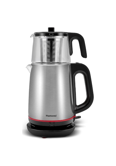 Homend Royaltea 1750H Cam Demlikli Çay Makinesi