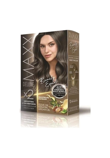 Maxx Deluxe Saç Boyası Set Yoğun Koyu Küllü Kumral 6/11