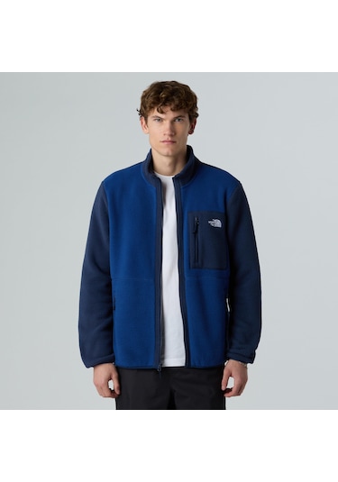 The North Face M Yumiori Full Zip Erkek Polar Mont-30508 Koyu Mavi