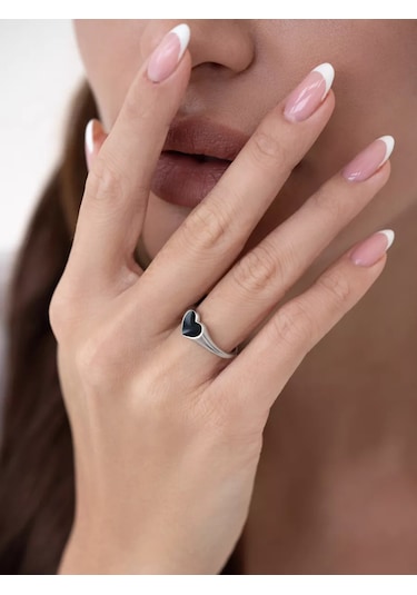 Sılverme 925 Ayar Gümüş Kalp Yüzük. 177167478 Gümüş