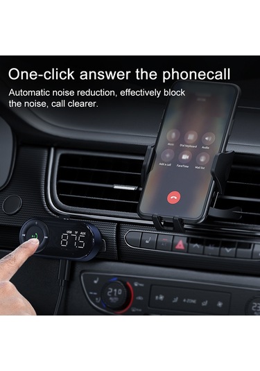 Tenfowee Araç İçi Fm Vericili Bluetooth Ses Alıcısı - Güvenli Sürüş Ve Kolay Kullanım