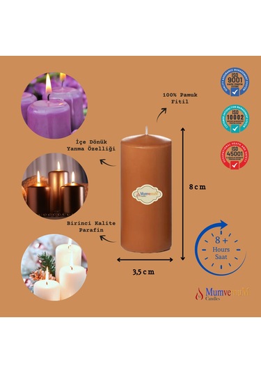 Bar Mum 6 Lı Paket Kahve Rengi Kahverengi