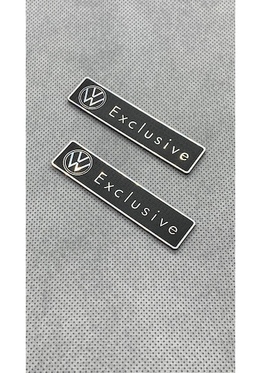 Volkswagen Uyumlu Exclusive 2 Adet Çamurluk Amblem