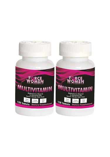 Force Women Kadın Bayan Multivitamin Karayılan Otu 2 Adet 120