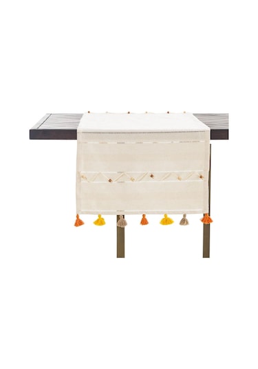 Mudo Home Boncuk Ponponlu Runner 50x130 Cm