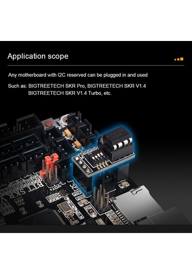 Fosenze Bıqu Btt Eeprom V1.0 3d Yazıcı Donanımı, Ana Kart Rom Genişletme Modülü, Dc3.3v/5v Desteği, 1 Adet