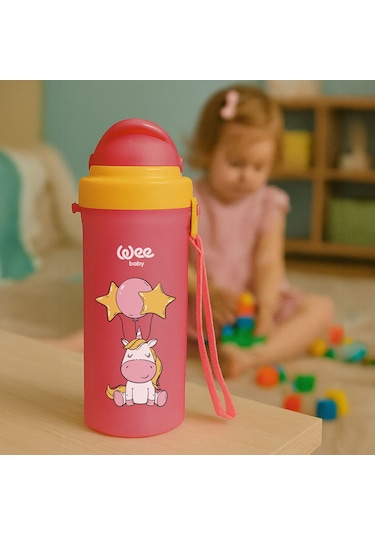 Wee Baby  Pipetli Bardak 300 ML - Pembe