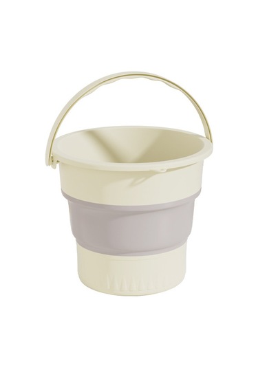 Fosenze 20l Kapasiteli Katlanabilir Plastik Kova - Isı Dayanıklı, Kalın Malzeme, Ev Ve Dış Mekan Kullanıma Uygun Gri Büyük Boy Diğer