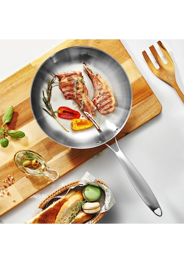 304 Paslanmaz Çelik Tava, Yapışmaz Tava Kızarmış Biftek Pot Gaz Inox