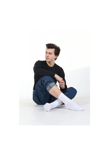 Zolotaa İgla Yüksek Çoraplar 3 Çift 190612444 Beyaz