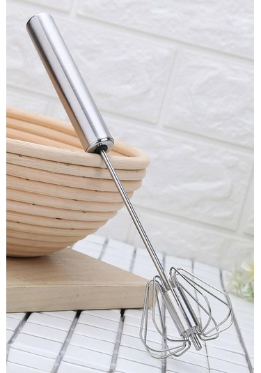 Hometarz Basmalı Çırpıcı Karıştırıcı Otomatik İnox Çelik 36CM