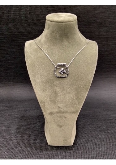 925 Ayar Gümüş Akvaryum Temalı Balık Modelli Kolye Gümüş