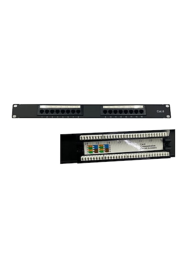 16 Port Cat6 Patch Panel 16 Port Ethernet Panel