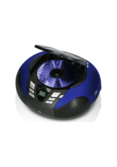 Lenco Scd-37 Usb Mavi - Taşınabilir Fm Radyo Cd'si Ve Usb Oynatıcı - Mavi