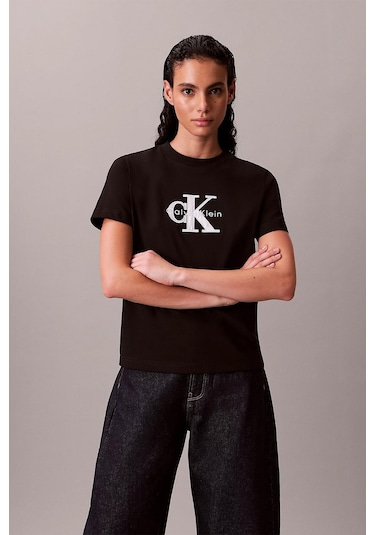 Calvin Klein Kadın Tişört-lv047e819g Siyah
