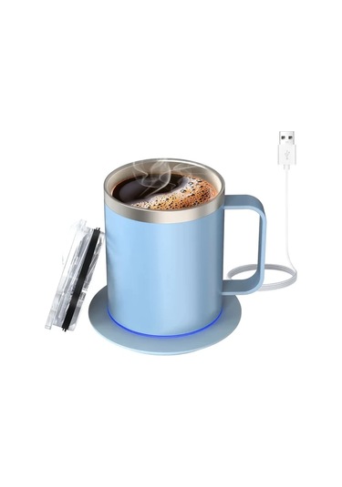 Willowhaven Senbowe Usb Masaüstü Isıtma Pedi Seti Mavi Sıcaklık Kontrolü 10 Saat Otomatik Kapanma