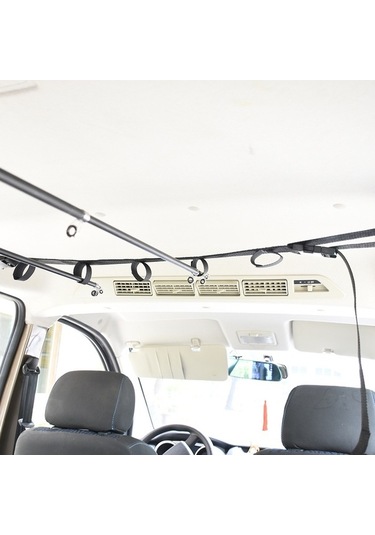 Novahub Balık Olta Taşıma Askısı - Kolay Kurulum, 2 Adet Siyah Nylon