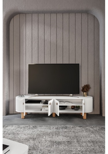 Vns Modüler Mebran Kapak. Duru Tv Sehpas180 Cm Perast Oval Tv Üni
