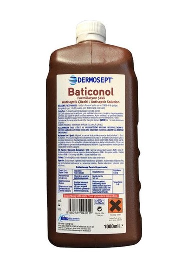 Dermosept Baticonol Antiseptik Çözelti 1 L