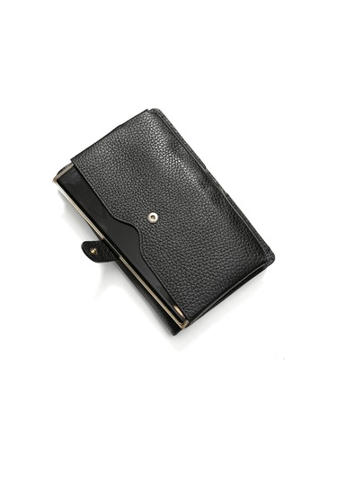 Black Cüzdan & Kartlık Kadın Diğer 2812 Roncato Flother Skın Wallet Telephone Card Holder Siyah