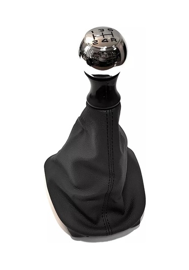 Power Resulting Peugeot 307 İç Mekan İçin Metal Krom Vites Kolu 208759185 Siyah