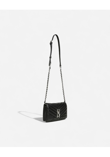 Steve Madden Bvoler-q Blk/sıl Kadın Blk/sil Çapraz Çanta Bvoler-q Siyah