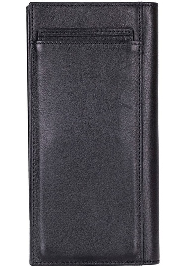 Bloominbag Bloomtenuta Obsidian Black Hakiki Deri Cüzdan & Telefon Çantası Siya
