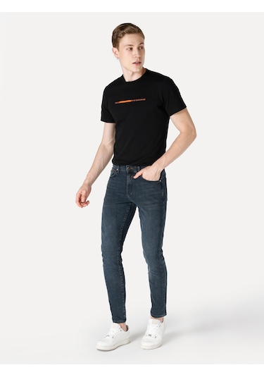 Colins 041 Danny Slim Fit Düşük Bel Düz Paça Koyu Mavi Erkek Pantolon Cl1065256 001
