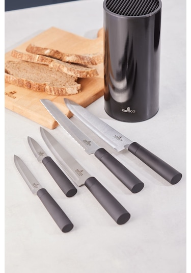 Karaca  Roscar Black 6 Parça Bıçak Seti