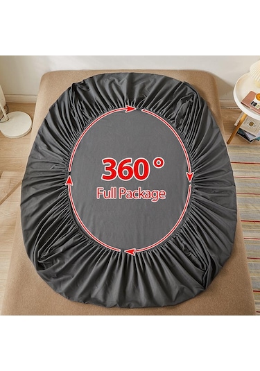 Açık Pembe Yatak Örtüsü Gömme Çarşaf Düz Renk Kaymaz Ayarlanabilir Yatak Örtüsü Yastık Kılıfı Olmadan 120x200cm Açık Pembe